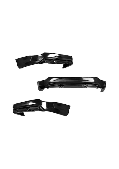Renault Fluence Sağ Sol Çift Çıkışlı Arka Ek Plastik Siyah Difüzör 2009-2016 Arka-difizör-bodykit-ek