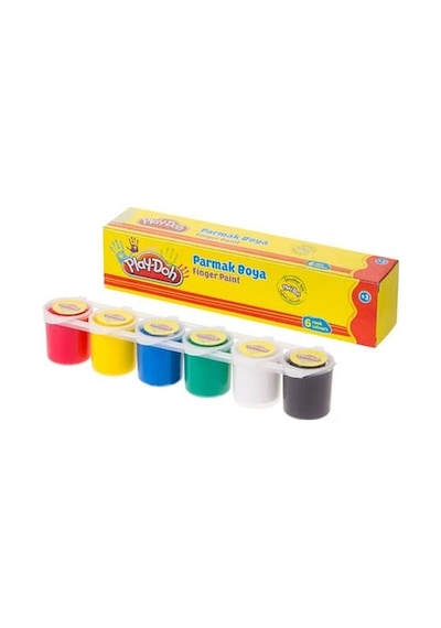 Play-Doh Parmak Boyası 6 Renk Paletli 6 x 30 ML
