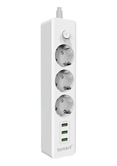 T-Smart TS-P88 3 USB Çıkışlı Akım Korumalı Akıllı Priz