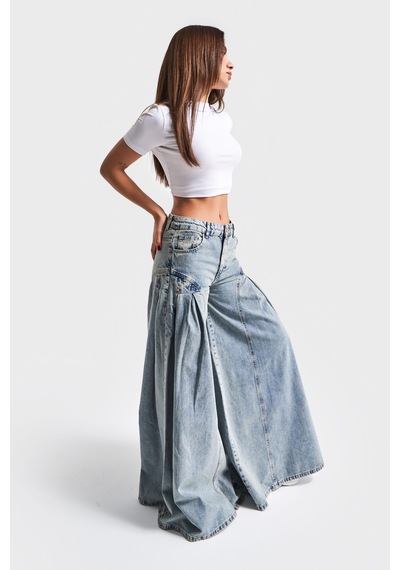 Itsbasic Kadın T.kot Rengi 3s5-65 Elephant Leg Süper Bol Kesim %100 Koton Denim Jean Kırmızı Itsbasic Kadın T.kot Rengi 3s5-65 Elephant Leg Süper Bol Kesim %100 Koton Denim Jean Kırmızı
