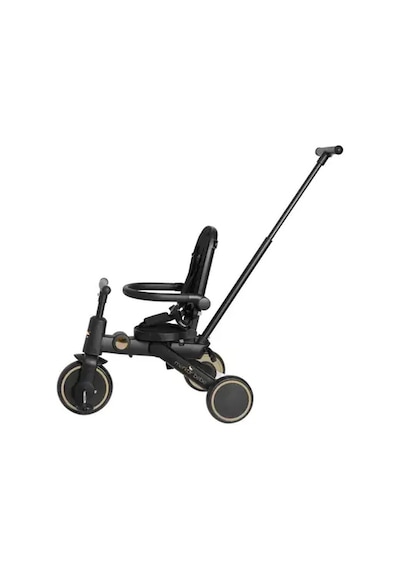 Merkür Bebe 9in1 Hawk Çift Yönlü Katlanabilir Yatabilir Ayak Destekli Üç Tekerlekli Bebek Ve Çocuk Bisikleti Seti Premium Gold Siyah - Sarı
