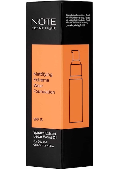 Note Cosmetics Mattifying Extreme Wear 02 Natural Beige Mat Bitişli SPF15 Kapatıcı Fondöten