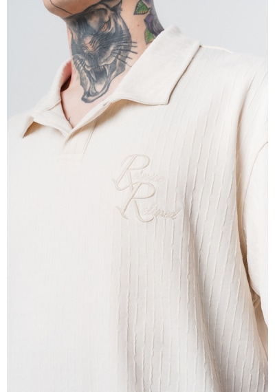 Erkek Respire Relined Yazılı Regular Fit T-shirt Şort Takım Bej
