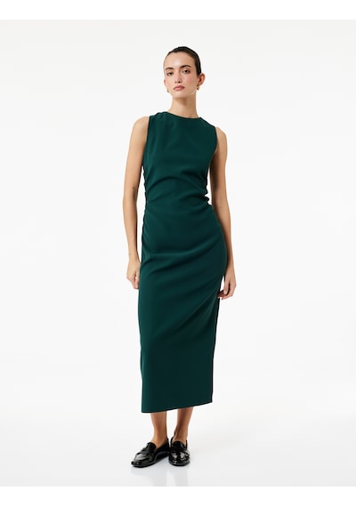 Koton Krep Kumaş Drape Detaylı Yırtmaçlı Kolsuz Bisiklet Yaka Midi Kalem Elbise Yeşil 6wak80066uw Yeşil Koton Krep Kumaş Drape Detaylı Yırtmaçlı Kolsuz Bisiklet Yaka Midi Kalem Elbise Yeşil 6wak80066uw Yeşil