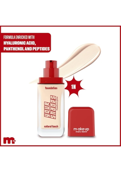 Make Up Maruderm Pürüzsüz Görünüm Sağlayan Yarı Mat Bitişli Uzun Süre Kalıcı Fondöten 1n 30 Ml Çok Renkli