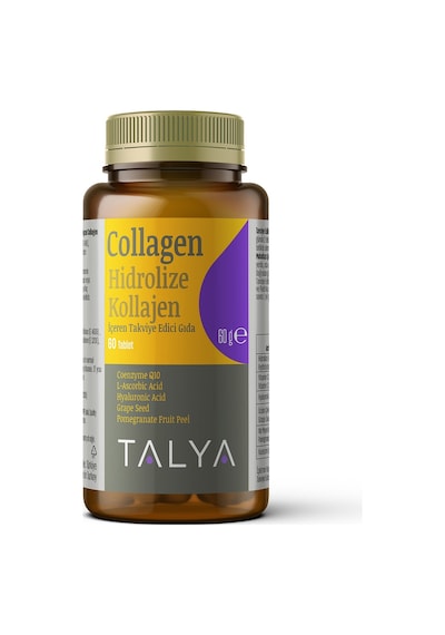 Talya Hidrolize Kollajen İçeren Takviye Edici Gıda Tip I ve Tip III Kollajen 60 Tablet