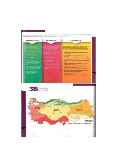 E Coğrafya Harita Ve Şekillerle Türkiye Coğrafyası