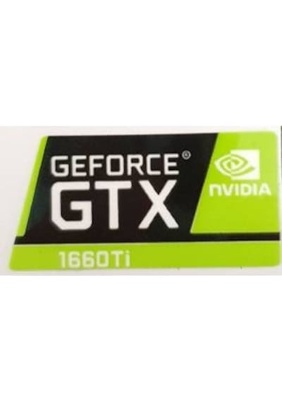 OEM Nvidia Geforce GTX 1660 Ti Sticker Yatay Etiket D107