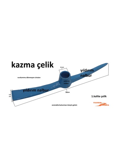 Toprak Kazması Hakiki Çelik 2Kg Büyük İri Bahçe Kazma Yaparlar