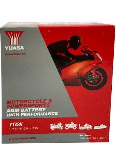 Yuasa 12v 7.4ah Motosiklet Aküsü X-max 250/300 - R25 / Mt25