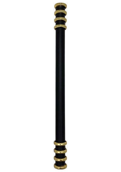 Detay Boru Siyah Altın Dolap Kulpu Mobilya Ve Mutfak Dolap Kulpu Siyah - Altın 160mm 2 Adet Siyah Altın