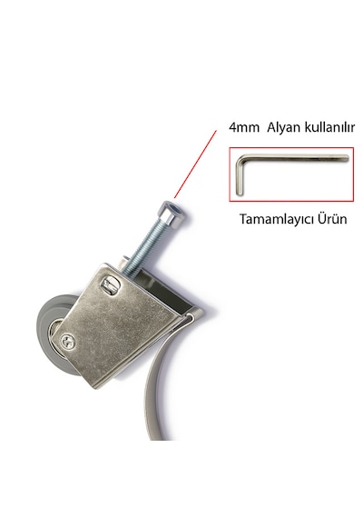 Ayrıntıshop Makrowin Makro Sürgülü Cam Balkon Eşiksiz Ray Teker Gri