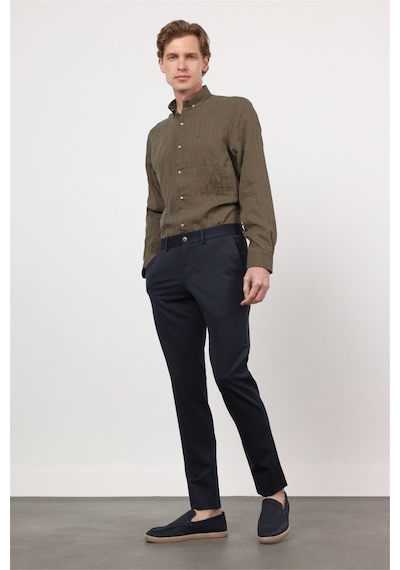 İmza Lacivert Yan Cep Örme Slim Fit Esnek Jogger Pantolon 1003260173