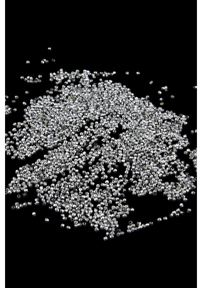Gümüş 3 Mm Plastik Boncuk Akseuar Takı Malzeme 25 Gr