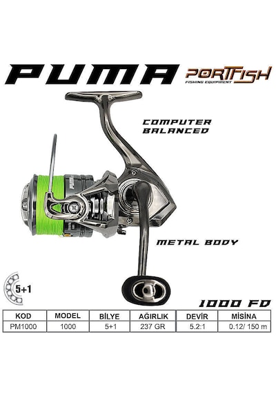 Portfish Puma 1000 Fd Olta Makinası