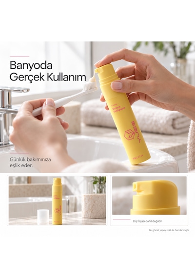 Yues Muz Aromalı Diş Macunu Florürlü Pompalı 60 G Gs-009f Beyazlatma