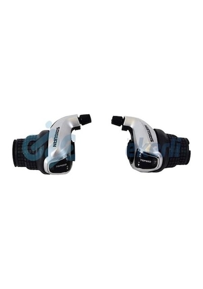 Bisiklet Saıguan Grıp Shıft Vites Kolu 7 Li (Shimano Model) Gri - Siyah