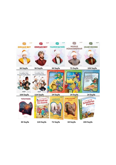 7-11 Yaş Çocuklar İçin Tarih Okuma Seti 1 - 15 Kitap