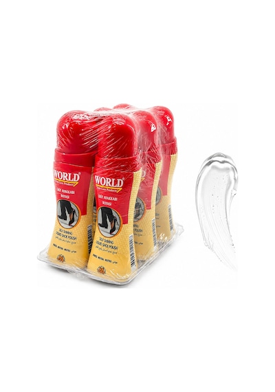 World Likit Ayakkabı Boyası Süet Doğal Renk 75ml- 6'li Paket Natural