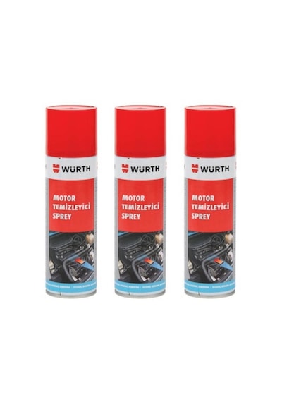Würth Motor Temizleyici Temizleme Spreyi 3 x 500 ML