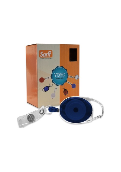Sarff Anahtarlık Yoyo Şeffaf Mavi - 25adet
