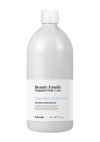 Nook Beauty Family Tüm Saçlar için Aloe Vera Macadamia Özlü Nemlendirici Yumuşatıcı Saç Kremi 1 L