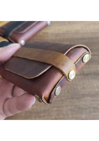 Sumerian Leather Craft Deri Cüzdan Kadın Taba