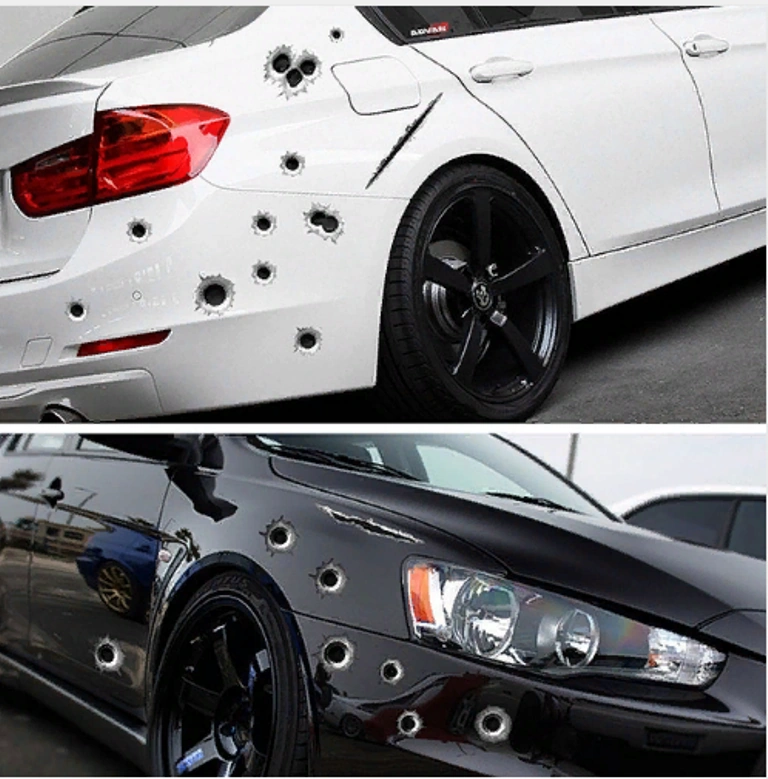Araç Sticker Yara Bere Oto Sticker Yara Şeklinde 3d