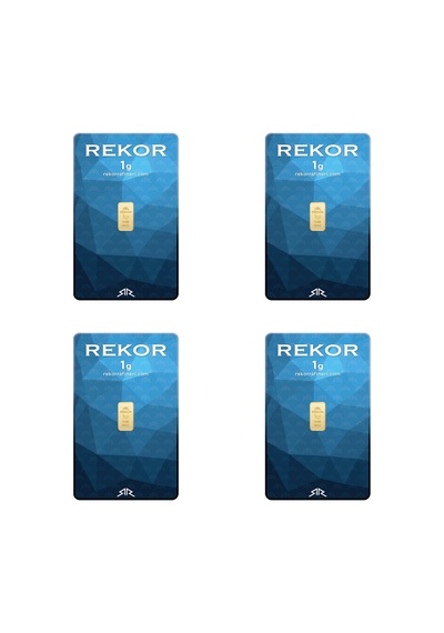 4 Adet 1 Gr 24 Ayar Altın 995 Rekor