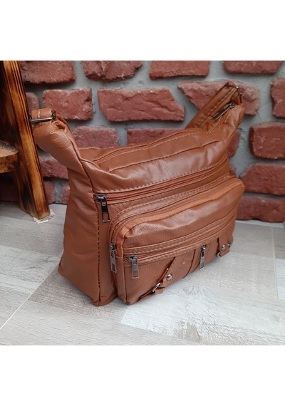 Bayan Çapraz Omuz Çantası Taba Gvn-0094 Taba