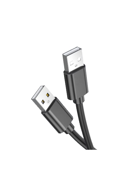 Microcase Usb A To Usb A İki Ucu Erkek Çift Taraflı Usb 2.0 Kablo 30 Cm Al4773 Siyah