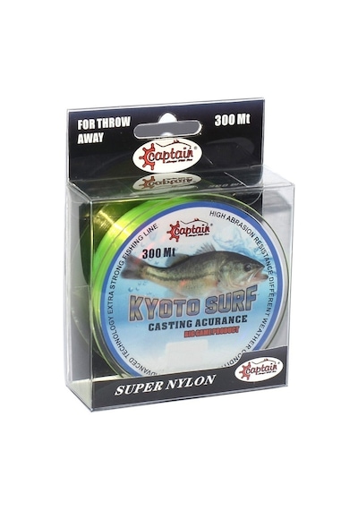 Captain Kyoto Surf 300mt Monofilament Misina Sarı 0.33 mm