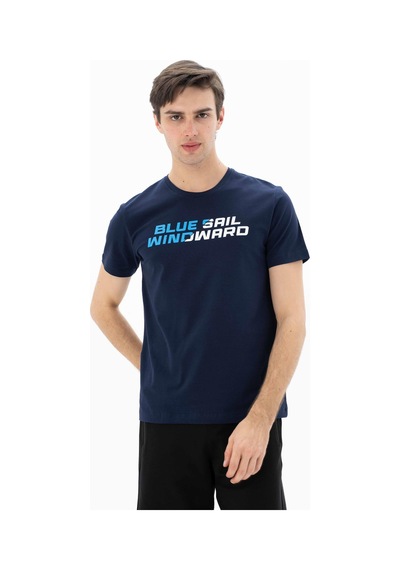 AR-MA Arma Erkek Slim Fit Bisiklet Yaka Tişört Y25344452401 Lacivert
