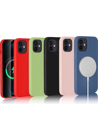 Apple Uyumlu iPhone 12 Kılıf Zore Silksafe Wireless Kılıf