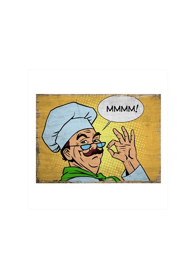 Bedeko Aşçıbaşı Mdf Tablo 35 Cm X 50 Cm