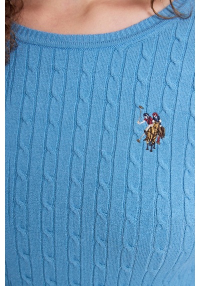 U.S. Polo Assn. Kadın Mavi Basic Kazak 50331602 Vr036