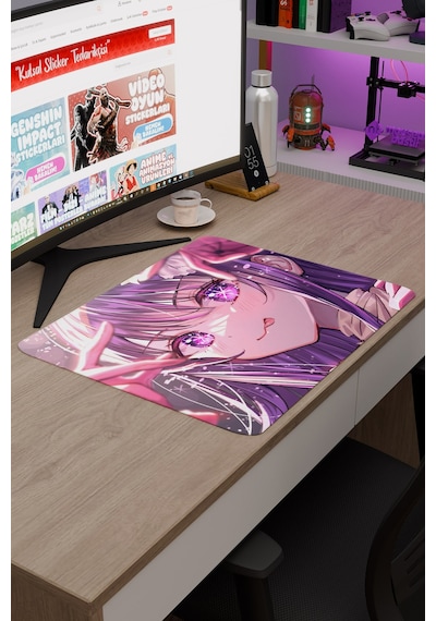 Oshi No Ko Anime V1 - 48x40 Xl Gaming Kauçuk Kaymaz Taban Mouse Pad Fare Altlığı