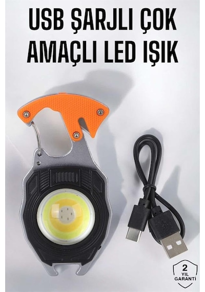El - 318 - Feneri Acil Işık Seti Tornavida Düdük Kapak Açma - Glblseme - Kamp Lambası Çok renkli