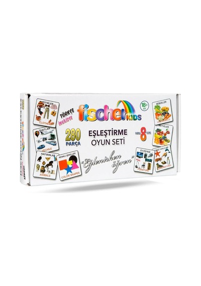 Ficsher Kids 280 Eşleştirme Kartları Eğitici Kartlar