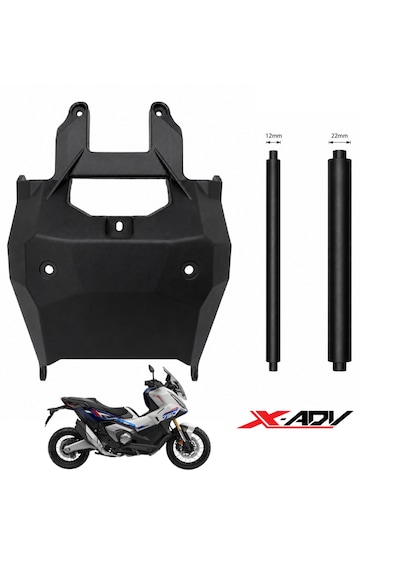 Honda X-adv Uyumlu Navigasyon Barı / Telefon Tutucu Montaj Aparatı Siyah
