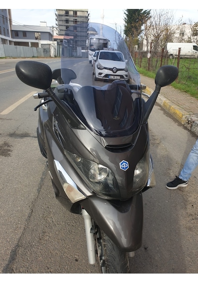 Motocam Piaggio X Evo 250 Ön Cam 2008-2016 Model 70cm Füme Renkli 4mm Uzun