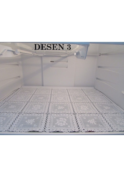PVC Dantel Buzdolabı ve Dolap Çekmece Raf Sehpa Örtüsü En:50 CM