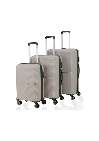 Mçs Üçlü Polipropilen Valiz Seti V374 S21yy1000006-set 11150 Kemik/haki