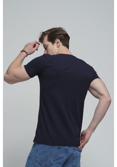 Ftx Slim Fit Bisiklet Yaka Erkek Basic Tshirt