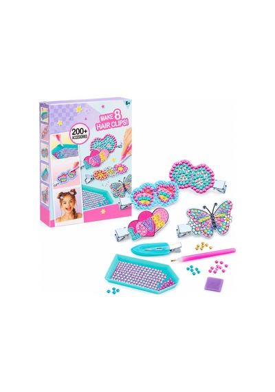 28851 Hobi Set Style 4ever Dıamond Art Saç Tokası Yapımı Pembe