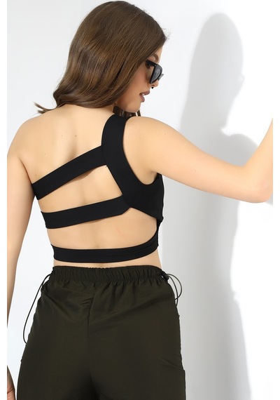 Winmoda34 Büstiyer Tek Omuz Detaylı / One Shoulder Büstiyer Tek Omuz Sırt Detaylı Kadın Büstiyer siyah Winmoda34 Büstiyer Tek Omuz Detaylı / One Shoulder Büstiyer Tek Omuz Sırt Detaylı Kadın Büstiyer siyah