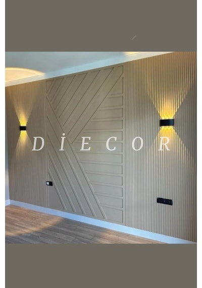 Diecor Dekoratif Boyanabilir 1 Adet 6 Cm Düz Polistren Duvar Çıtası Beyaz 6 Cm Model:xa239