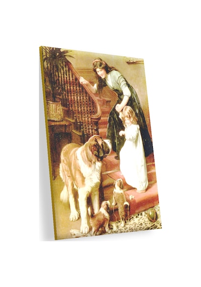 Cakasepetim Anne Kızdan Köpeklere İyi Geceler Ahşap Mdf Tablo