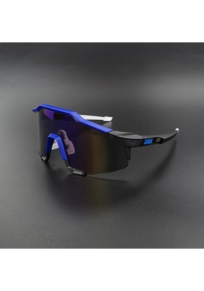 Xbyc G4681 %100 Bisiklet Sürüş Gözlüğü Polarize Cam Yarı Çerçevesiz Spor Gözlüğü Uv400 Lens Siyah Siyah