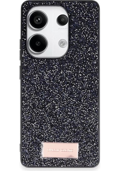 Onegif Xiaomi Redmi Note 13 Pro 4g Bright Simli Kapak - Siyah -